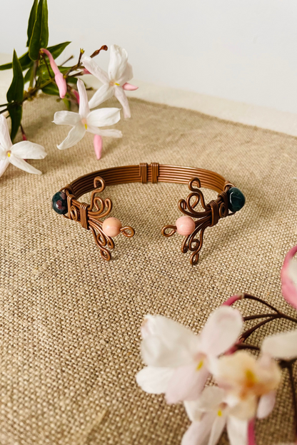 Pulseira Cobre IV ~ Rodocrosita