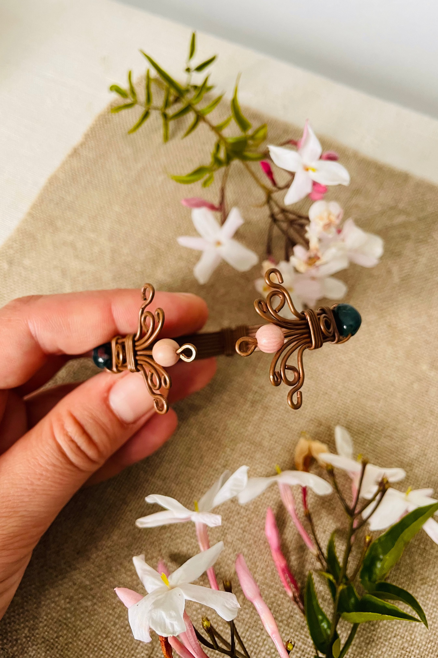Pulseira Cobre IV ~ Rodocrosita