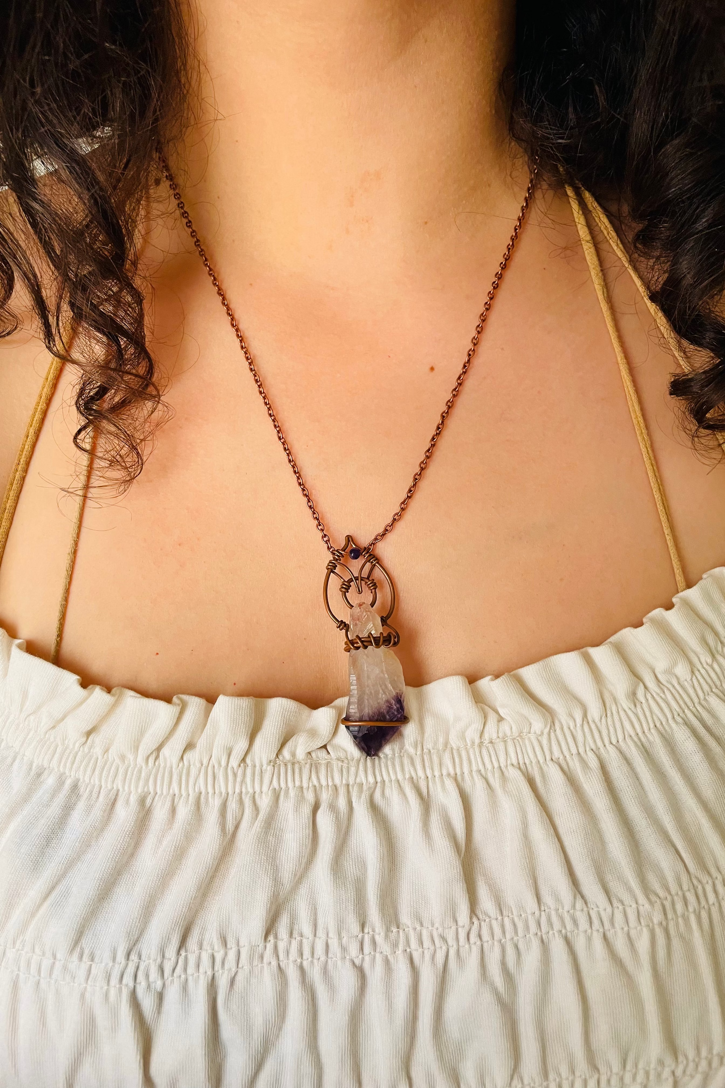Colar Cobre I ~ Ametista