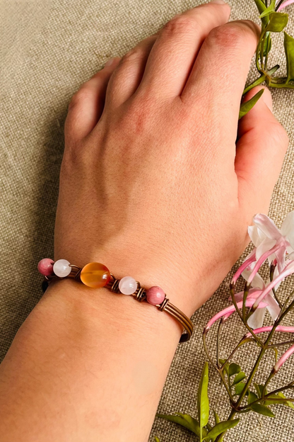 Pulseira Cobre III ~ Cornalina