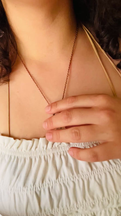 Colar Cobre ~ Quartzo Branco